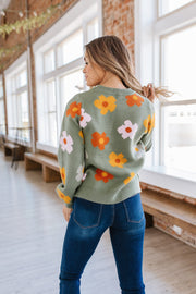 Laura Flower Knit Sweater | S-2XL | PRE ORDER