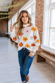 Laura Flower Knit Sweater | S-2XL | PRE ORDER