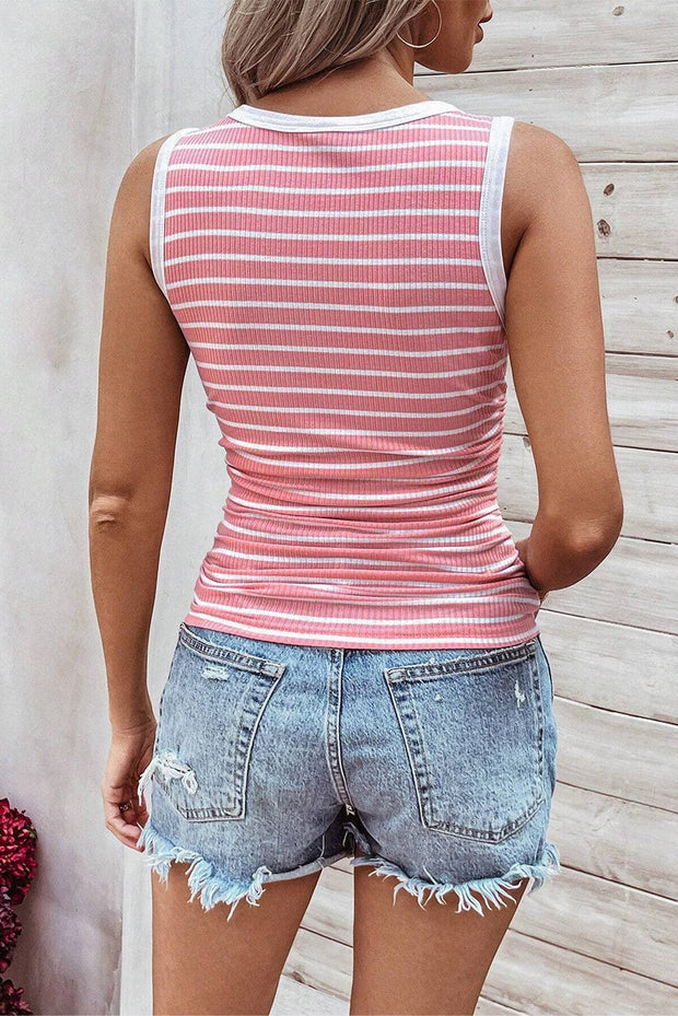 Leia Stripe Ribbed Tank Top | S-XL | PRE ORDER