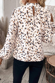 Lewis Leopard Mock Neck Blouse | S-XL | PRE ORDER