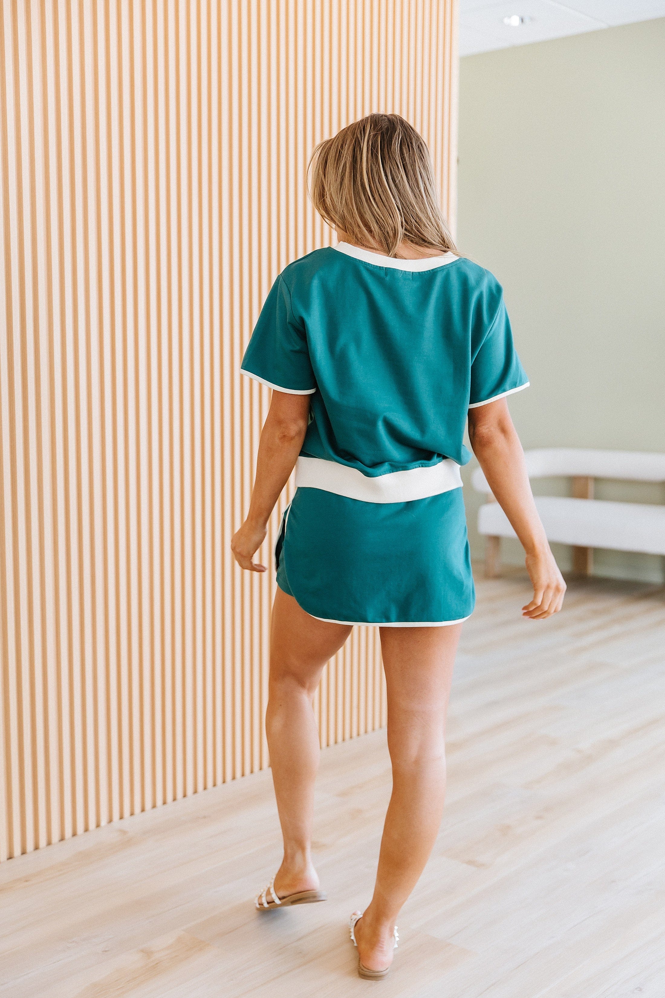 Libbie Colorblock T Shirt and Skort Set