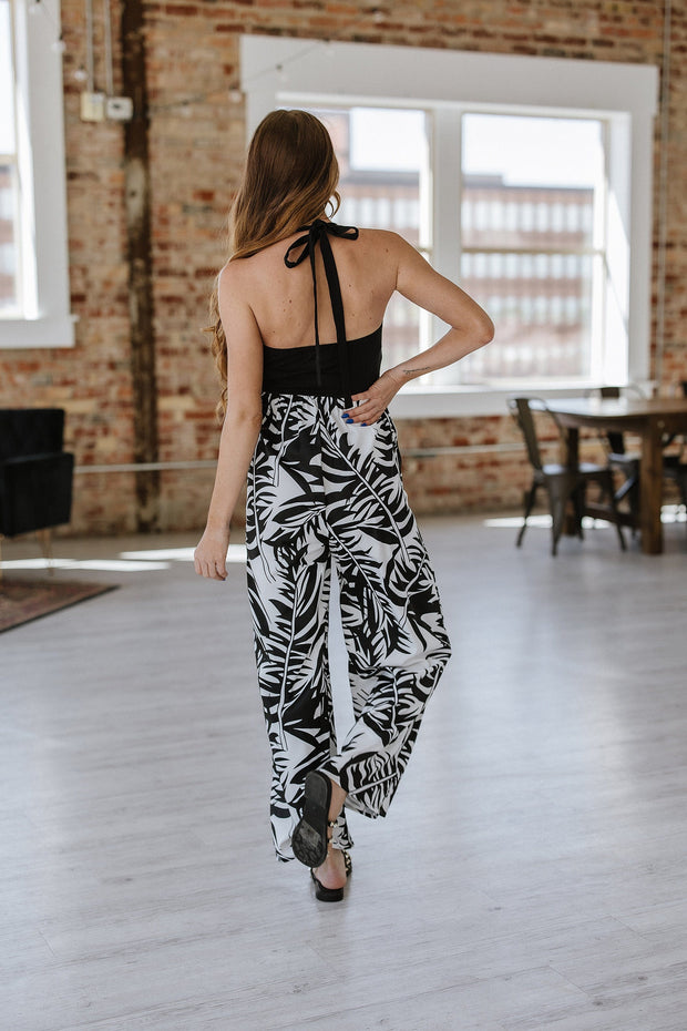 Libbie Tropical Print Jumpsuit | S-XL