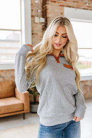 SALE - Lilian Quilted Pullover S-2XL