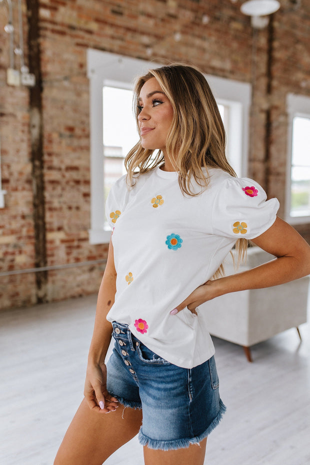 Liliana Embroidered Top | Size Small