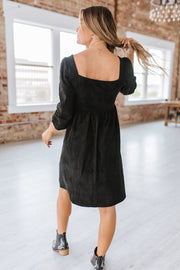 Lillih Washed Square Neck Dress | S-XL