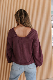 Lincon Ribbed Oversized Top