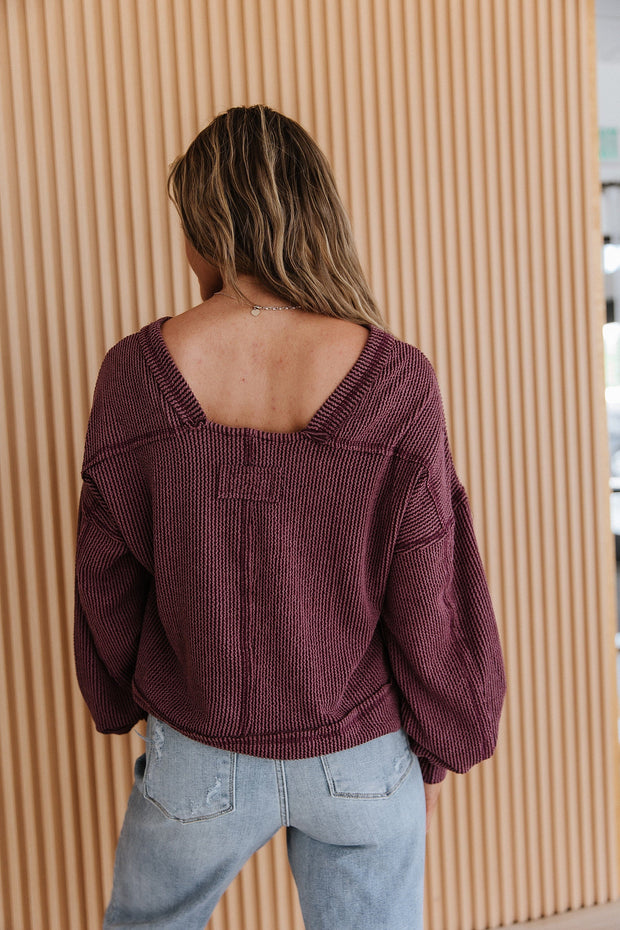 Lincon Ribbed Oversized Top