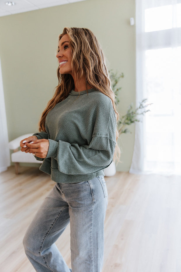 Lincon Ribbed Oversized Top