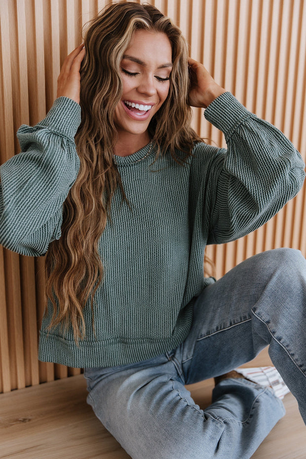 Lincon Ribbed Oversized Top