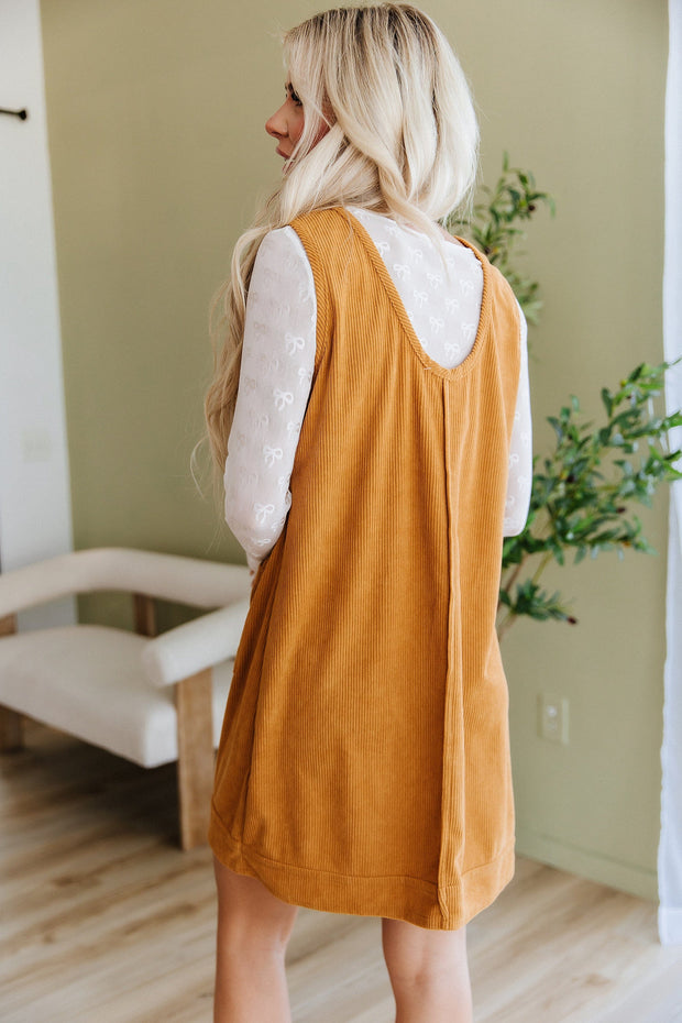 Linden Corduroy Sleeveless Mini Dress | DROPSHIP