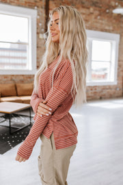 Liza Striped Long Sleeve Top | S-XL