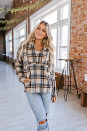 SALE - Lorelai Plaid Pullover Hoodie | Size Medium