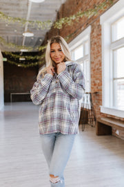 SALE - Lorelai Plaid Pullover Hoodie | Size Medium