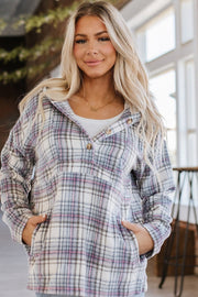 SALE - Lorelai Plaid Pullover Hoodie | Size Medium