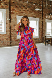 Lorraine Ruffle Tiered Maxi Dress | S-XL