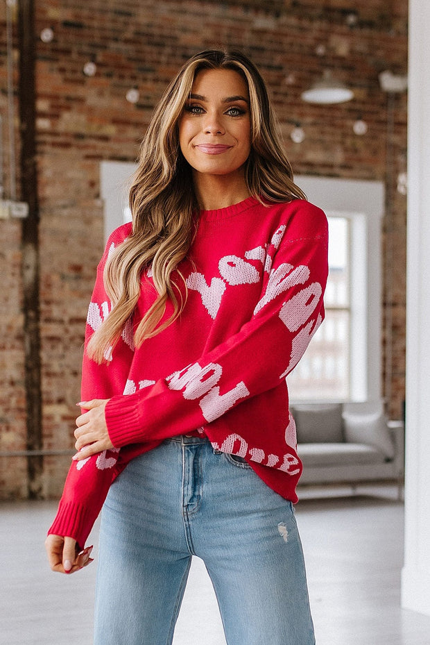 SALE - Love Drop Sleeve Sweater | Size Medium
