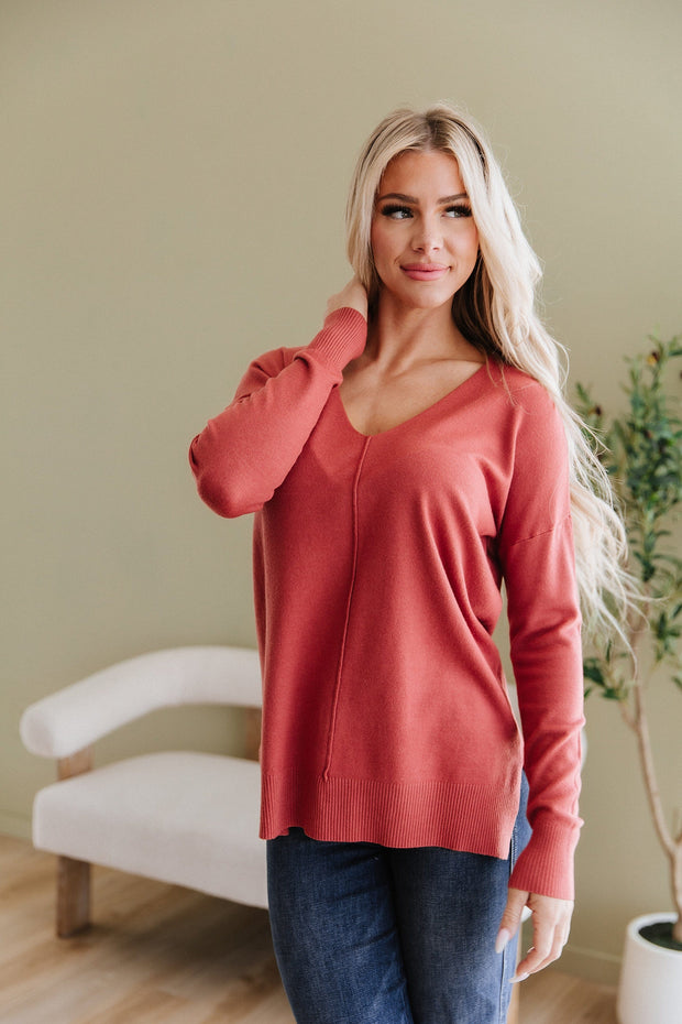 Lydia Front Seam Sweater