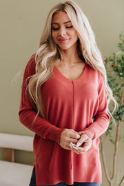 Lydia Front Seam Sweater