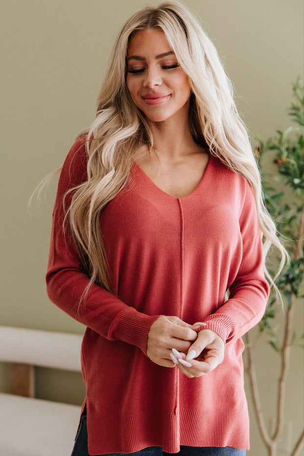 Lydia Front Seam Sweater