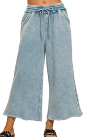 Mable Cropped Fleece Lounge Pants
