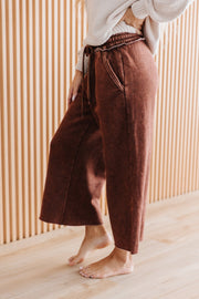 Mable Cropped Fleece Lounge Pants