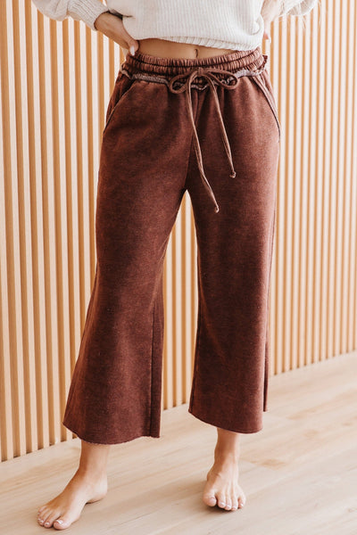 Mable Cropped Fleece Lounge Pants