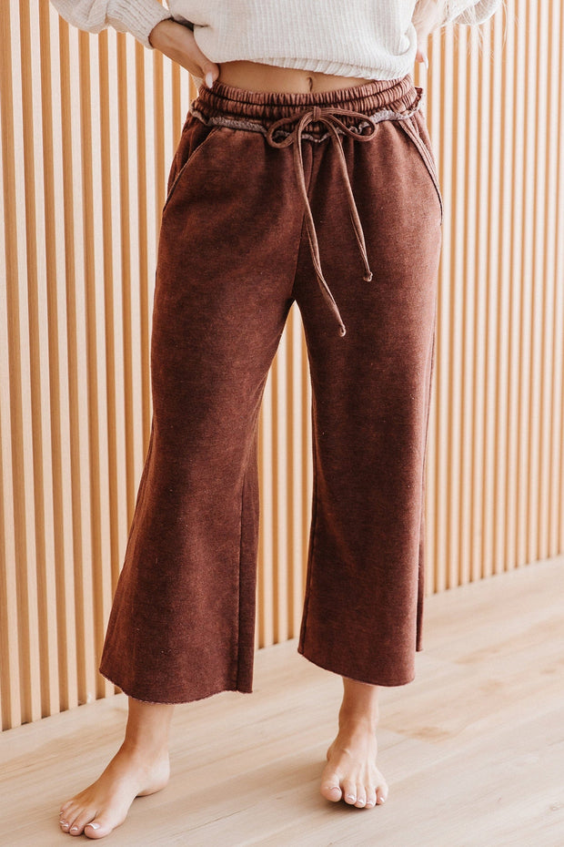 Mable Cropped Fleece Lounge Pants