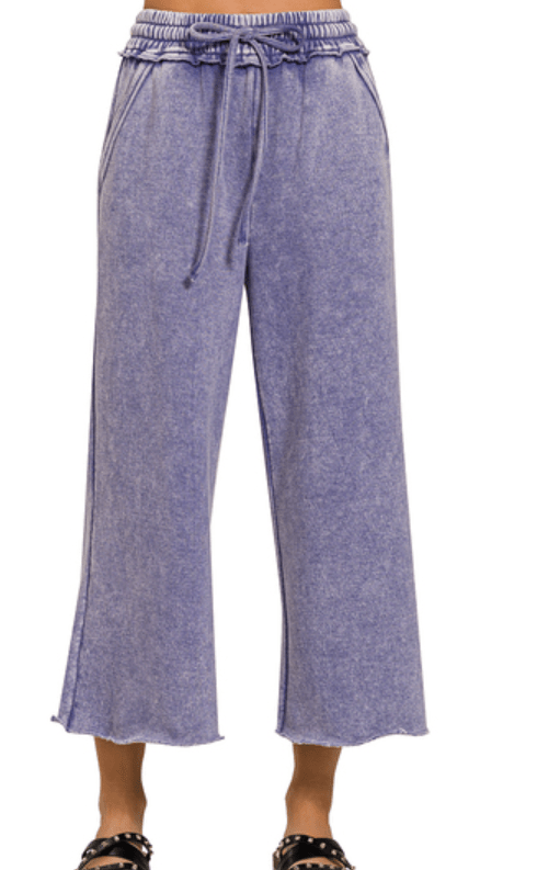 Mable Cropped Fleece Lounge Pants