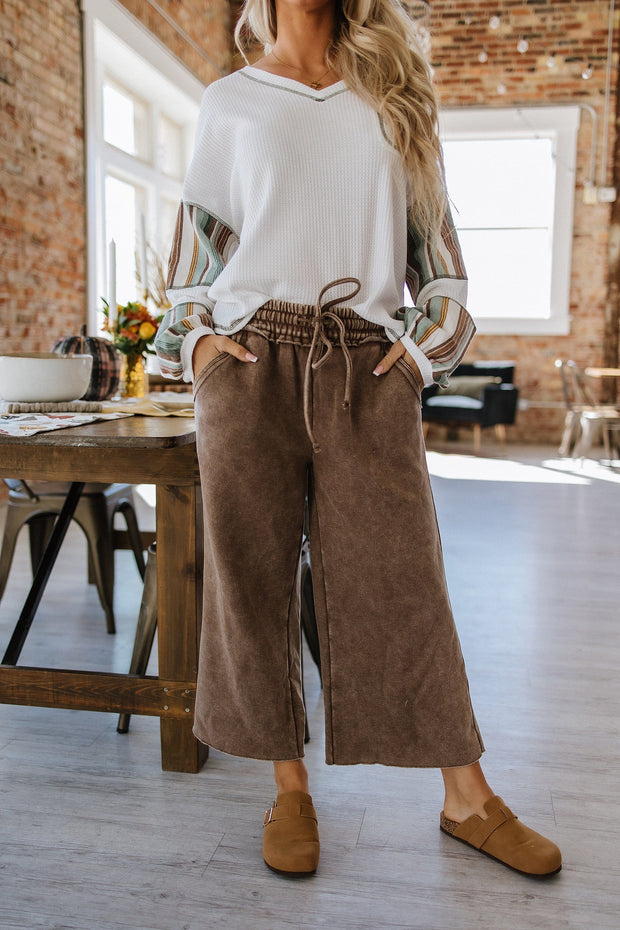 Mable Cropped Fleece Lounge Pants | S-XL