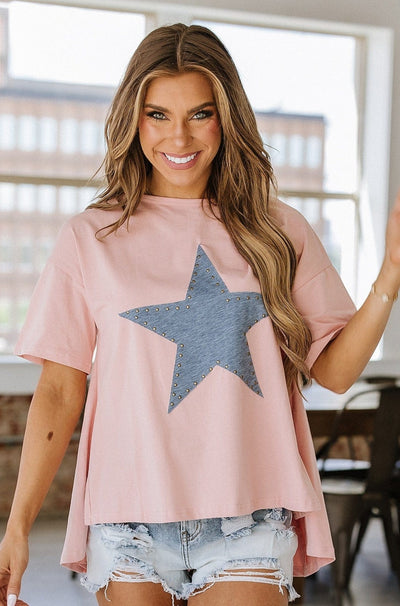 Maleah Star Patch Oversized Tee | S-XL PRE ORDER