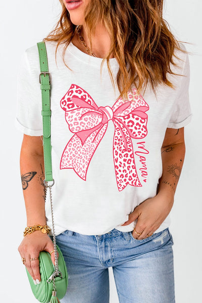 Mama Bowknot Graphic Tee | S-2XL