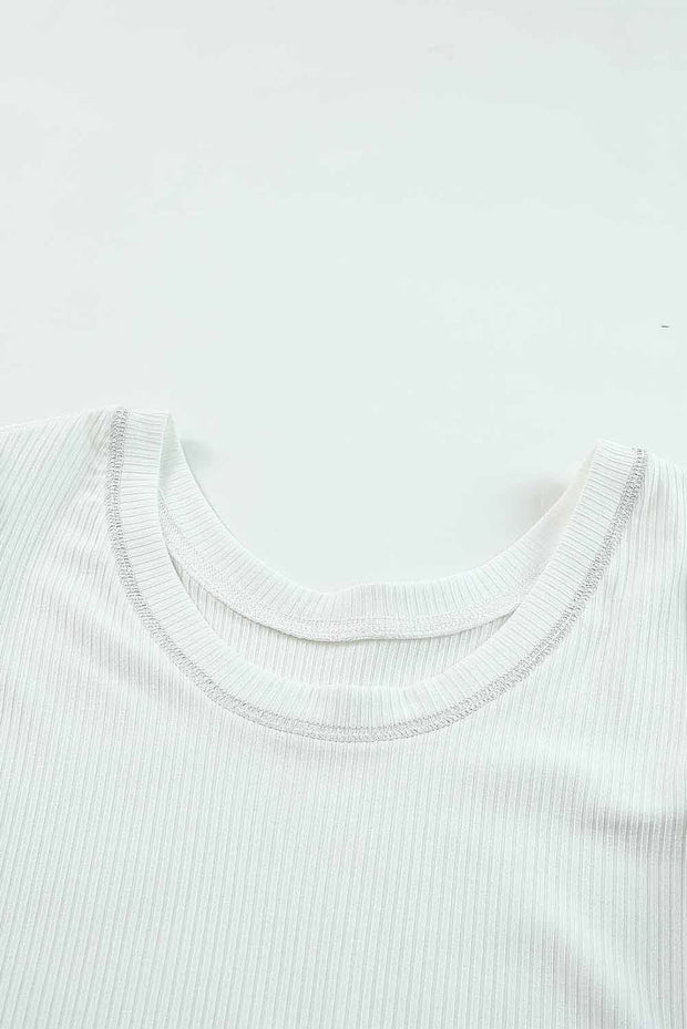 Marianne Ribbed Scoop Neck Top | S-XL
