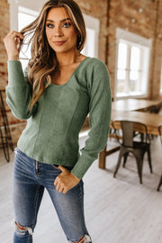 SALE - Marlowe Textured Long Sleeve Top