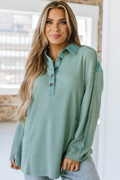 Marris Long Sleeve Henley Top