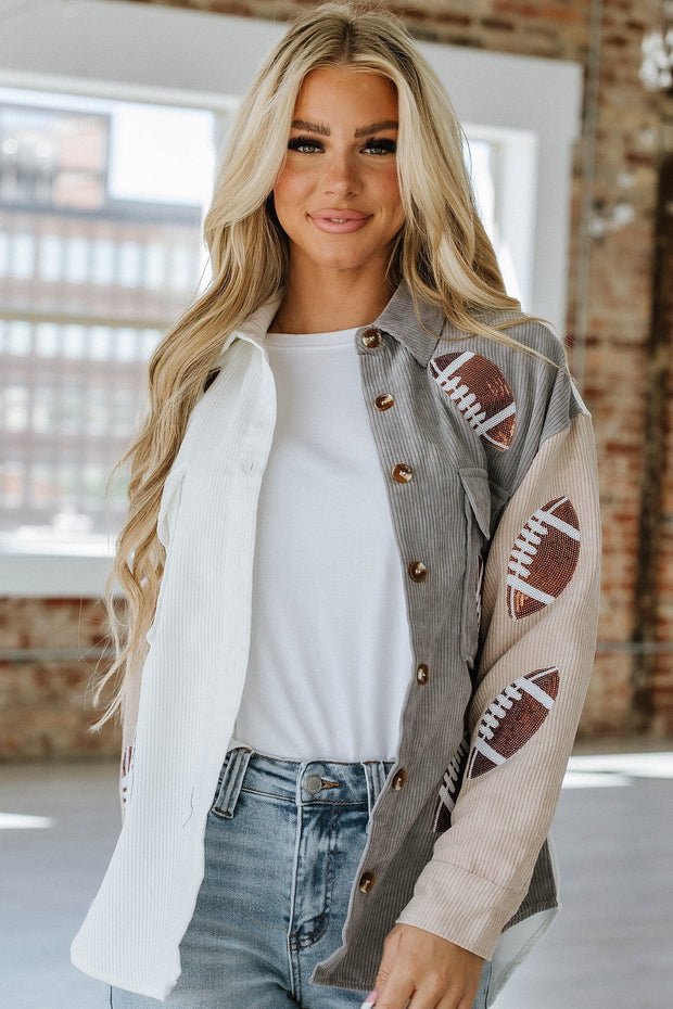 Matt Sequin Football Corduroy Shacket | PRE ORDER