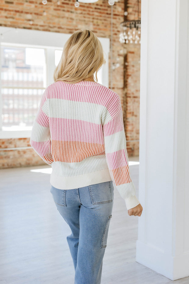 Maxine Colorblock Knitted Sweater | DROP-SHIP