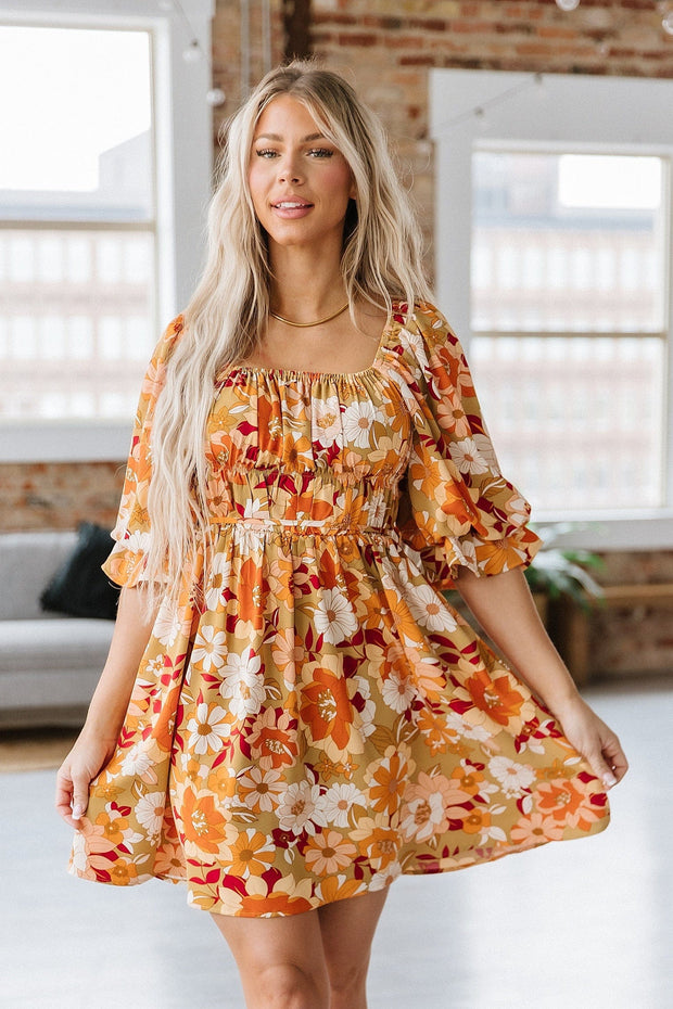 Mayble Half Sleeve Mini Dress | S-XL