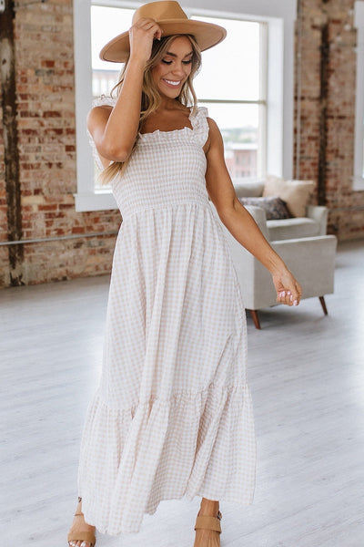 Meghan Smocked Maxi Dress | S-XL