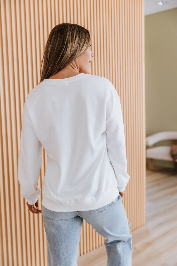 Merry Bow Print Christmas Sweatshirt | DROPSHIP