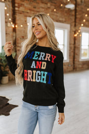 Merry & Bright Quilted Sweatshirt | S-3XL | PRE ORDER