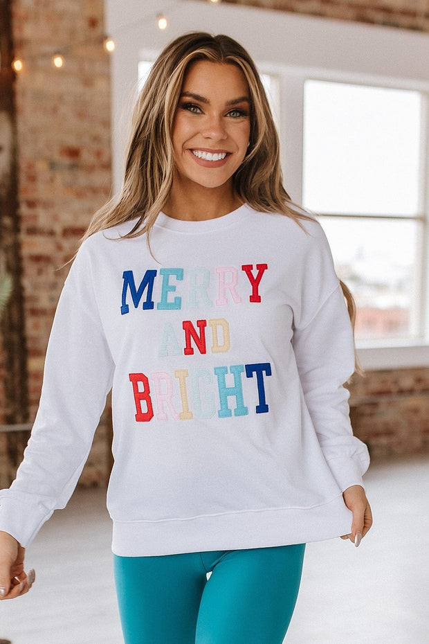 Merry & Bright Sweatshirt | Size Medium