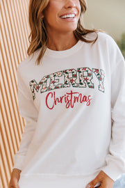 Merry Christmas Graphic Sweatshirt | DROPSHIP