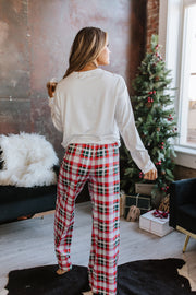 Merry Christmas Plaid Pajama Set | S-XL