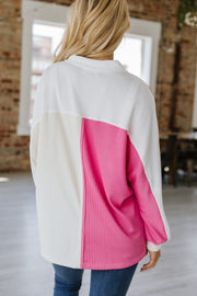 Milos Colorblock Oversized Henley | S-XL