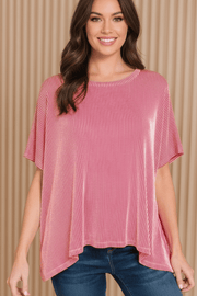Mindy Ribbed Oversized Top