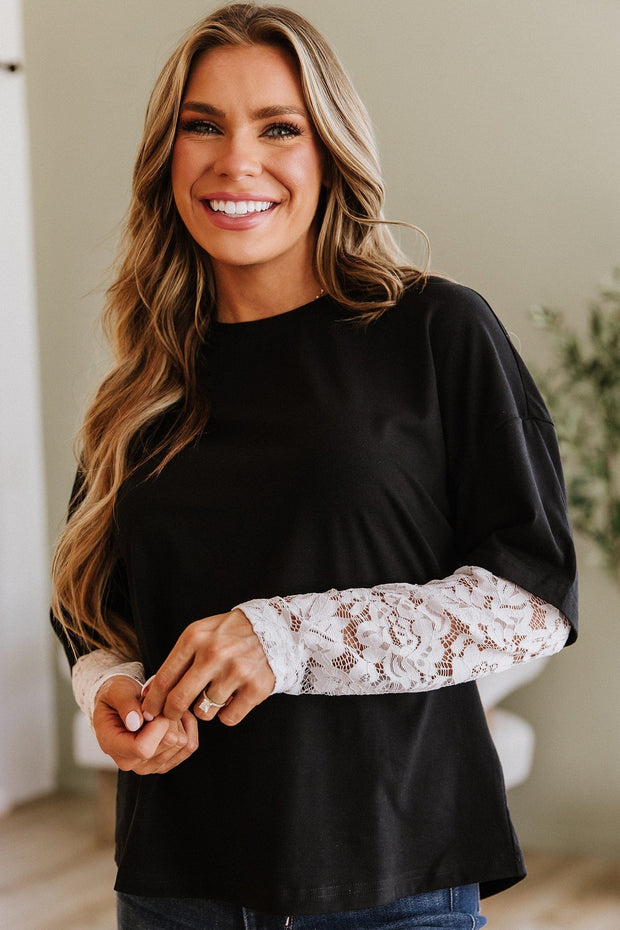 Mireille Lace Long Sleeve Top | DROPSHIP