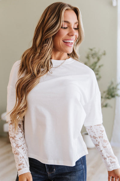 Mireille Lace Long Sleeve Top | DROPSHIP