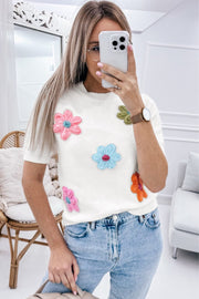 Moira Flower Knitted Top