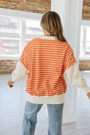 Mori Striped Loose Sweatshirt | S-XL