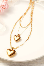 Multi Layer Heart Shape Pendant Necklace | PRE ORDER 3/8